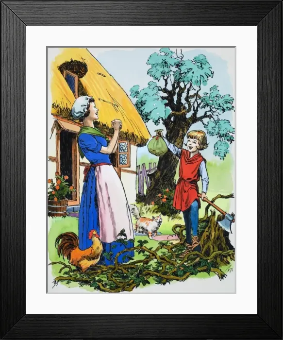 Framed Print : Jack and the Beanstalk Framed Print : Jack and the Beanstalk