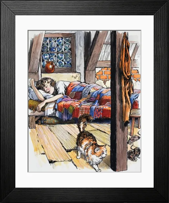Framed Print : Boy in bed Framed Print : Boy in bed