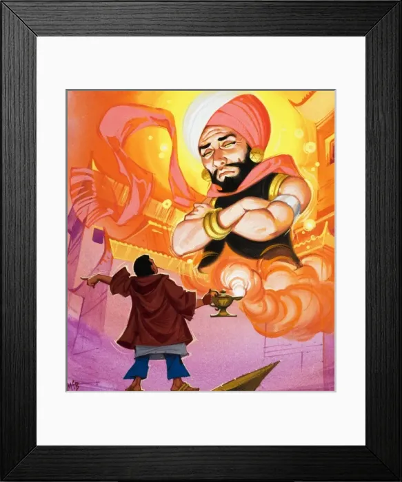 Framed Print : Aladdin and his Wonderful Lamp Framed Print : Aladdin and his Wonderful Lamp