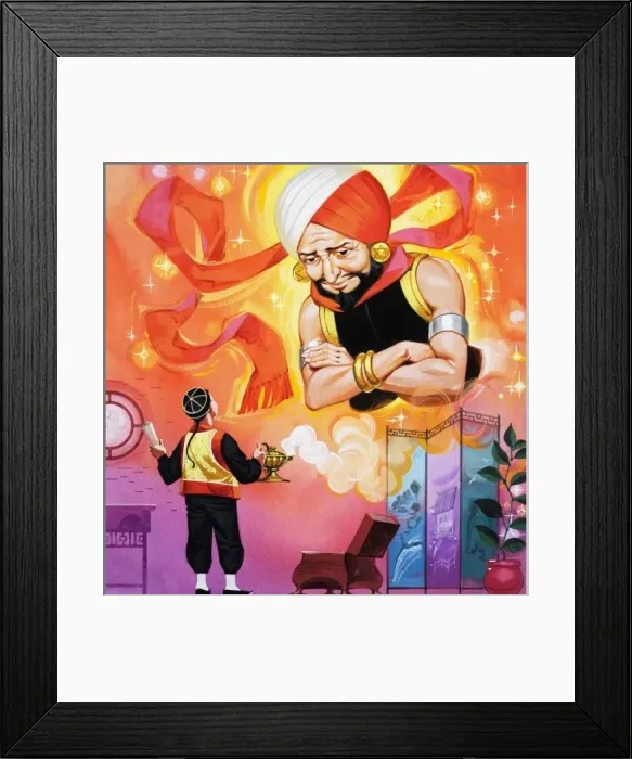 Framed Print : Aladdin and his Wonderful Lamp Framed Print : Aladdin and his Wonderful Lamp