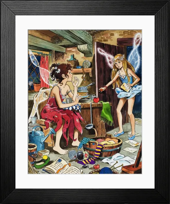 Framed Print : Two Fairies Framed Print : Two Fairies