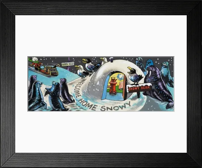 Framed Print : Welcome Home Snowy Framed Print : Welcome Home Snowy