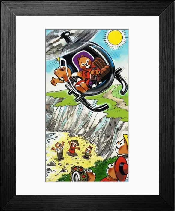Framed Print : Teddy Bears in Helicopter Framed Print : Teddy Bears in Helicopter