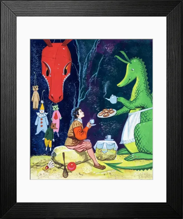 Framed Print : The Gentle Dragon Framed Print : The Gentle Dragon