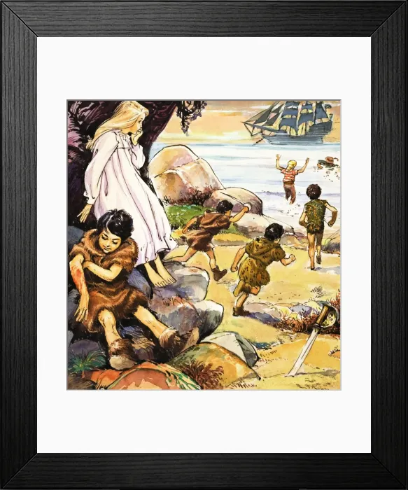 Framed Print : Peter Pan and Wendy Framed Print : Peter Pan and Wendy