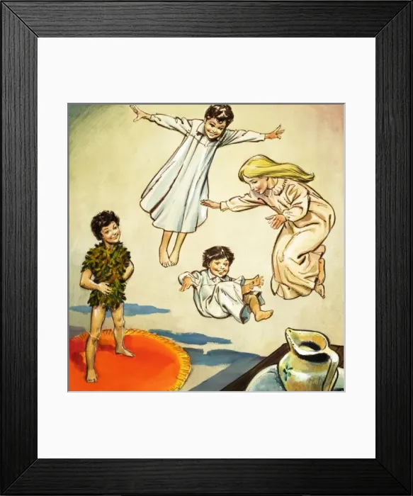 Framed Print : Peter Pan and Wendy Framed Print : Peter Pan and Wendy