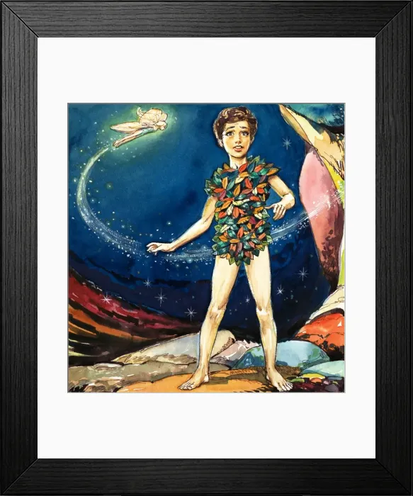 Framed Print : Peter Pan and Wendy Framed Print : Peter Pan and Wendy