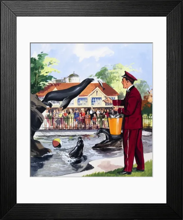 Framed Print : The Zoo Keeper Framed Print : The Zoo Keeper