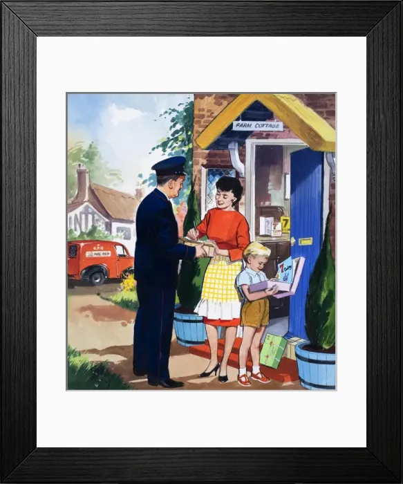 Framed Print : The Post Man Framed Print : The Post Man