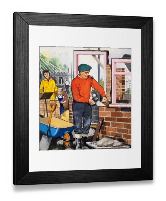Framed Print : The Bricklayer Framed Print : The Bricklayer