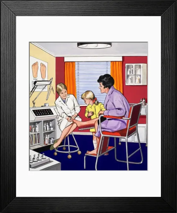 Framed Print : The Chiropodist Framed Print : The Chiropodist