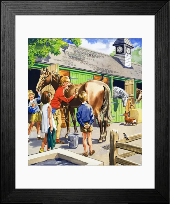 Framed Print : At the stables Framed Print : At the stables