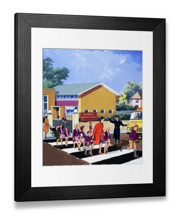 Framed Print : Traffic attendant Framed Print : Traffic attendant