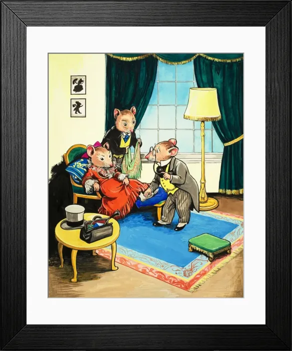 Framed Print : Town Mouse and Country Mouse Framed Print : Town Mouse and Country Mouse