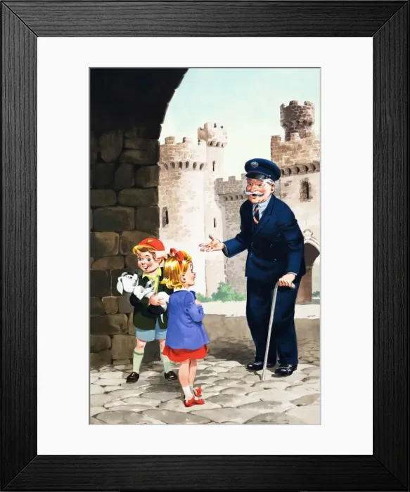 Framed Print : Jack and Jill and the Old Castle Framed Print : Jack and Jill and the Old Castle