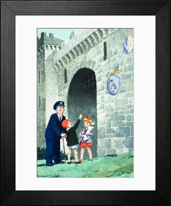 Framed Print : Jack and Jill and the Old Castle Framed Print : Jack and Jill and the Old Castle
