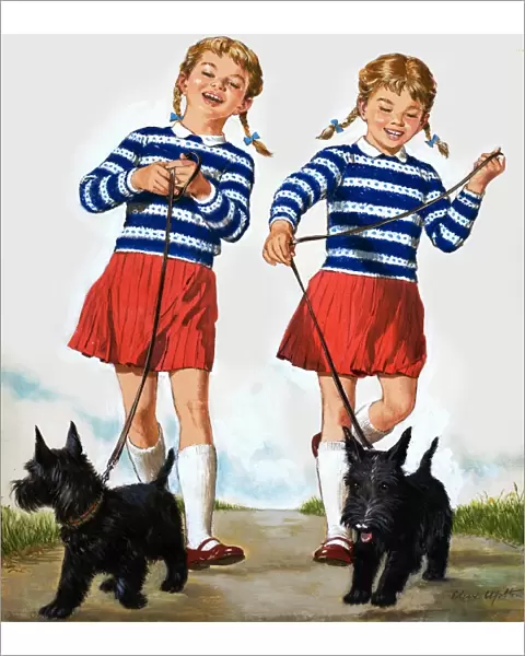 T is for Twin. Cover illustration from Treasure no. 21