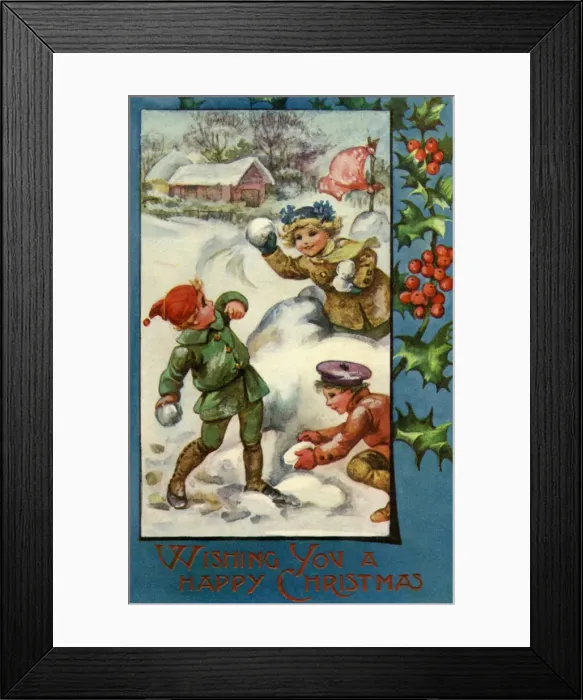 Framed Print : AL Bowley. Val. Xmas A Framed Print : AL Bowley. Val. Xmas A