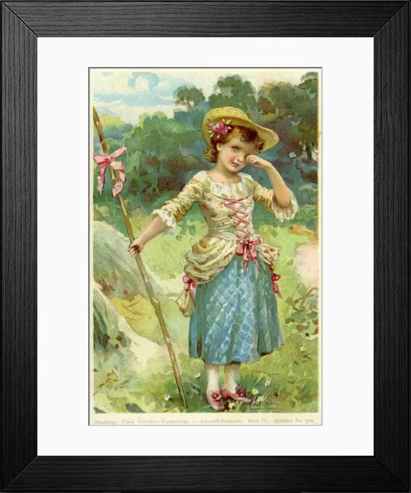 Framed Print : Stroefer. Little Bo-Peep. Anon. c. 1900. jpg Framed Print : Stroefer. Little Bo-Peep. Anon. c. 1900. jpg