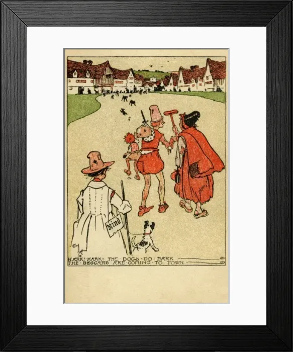 Framed Print : Cecil Aldin. Hark hark the dogs do bark Framed Print : Cecil Aldin. Hark hark the dogs do bark