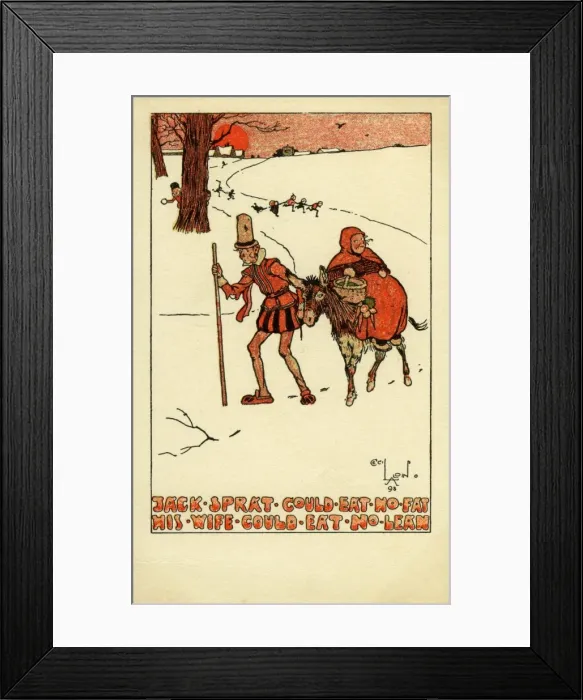 Framed Print : Cecil Aldin. Jack Sprat Framed Print : Cecil Aldin. Jack Sprat