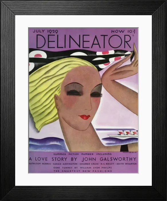 Framed Print : Del. COVER. July 1929 Framed Print : Del. COVER. July 1929