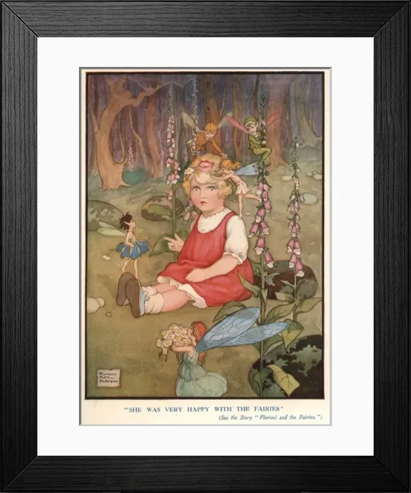 Framed Print : Happy with the Fairies. 2 Framed Print : Happy with the Fairies. 2