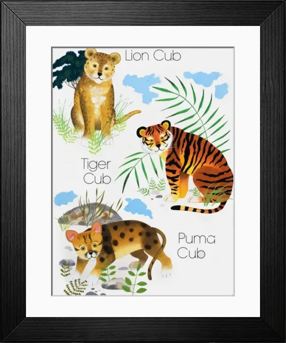 Framed Print : Cubs of Big Cats Framed Print : Cubs of Big Cats