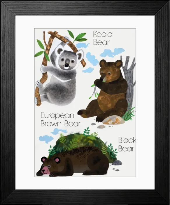 Framed Print : Bears Framed Print : Bears