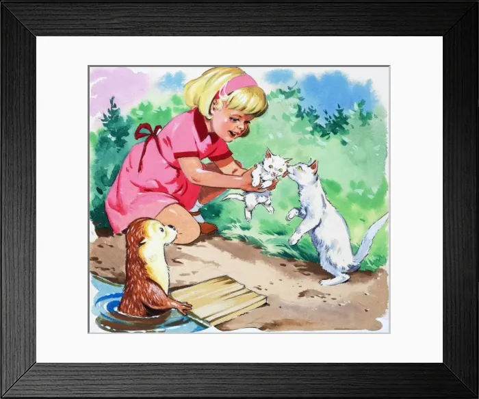 Framed Print : Fliptail the Otter Framed Print : Fliptail the Otter