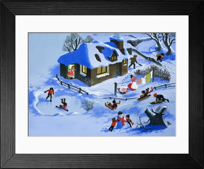 Framed Print : Fun in the snow Framed Print : Fun in the snow