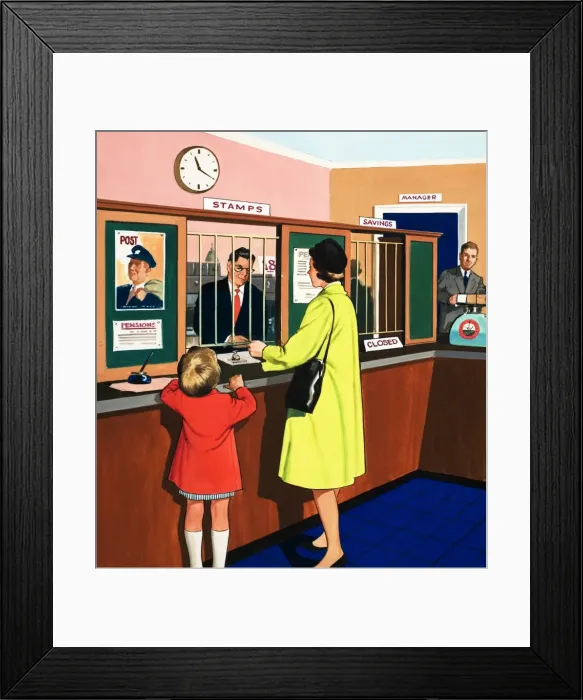 Framed Print : At the post office Framed Print : At the post office