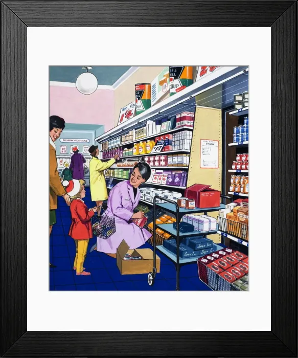 Framed Print : Shop Assistant Framed Print : Shop Assistant