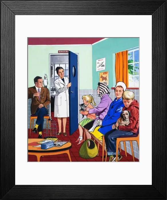 Framed Print : At the vets Framed Print : At the vets