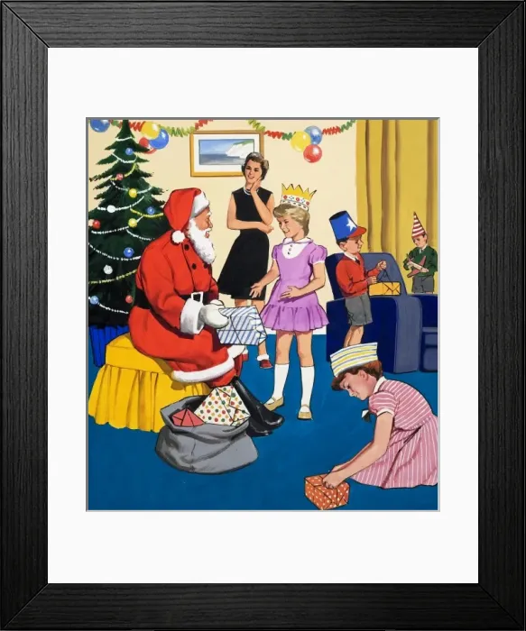 Framed Print : At a Christmas party Framed Print : At a Christmas party