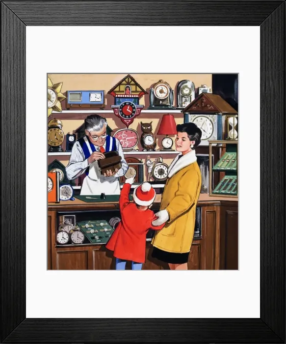 Framed Print : The Clock Repairer Framed Print : The Clock Repairer
