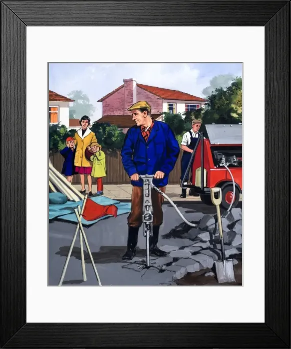 Framed Print : The Road Digger Framed Print : The Road Digger