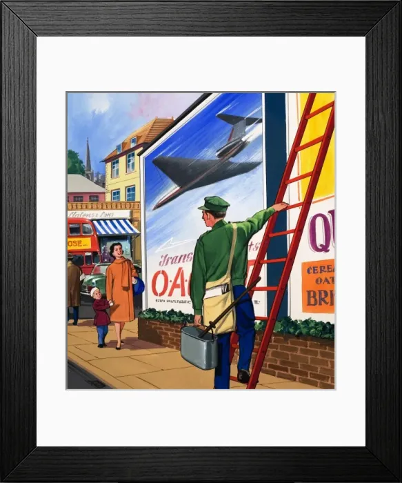 Framed Print : Advertising Bill Poster Framed Print : Advertising Bill Poster