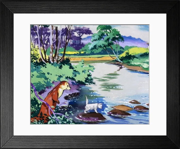 Framed Print : Fliptail the Otter