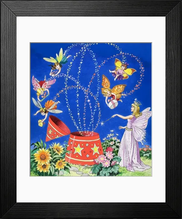 Framed Print : Fairy Candle
