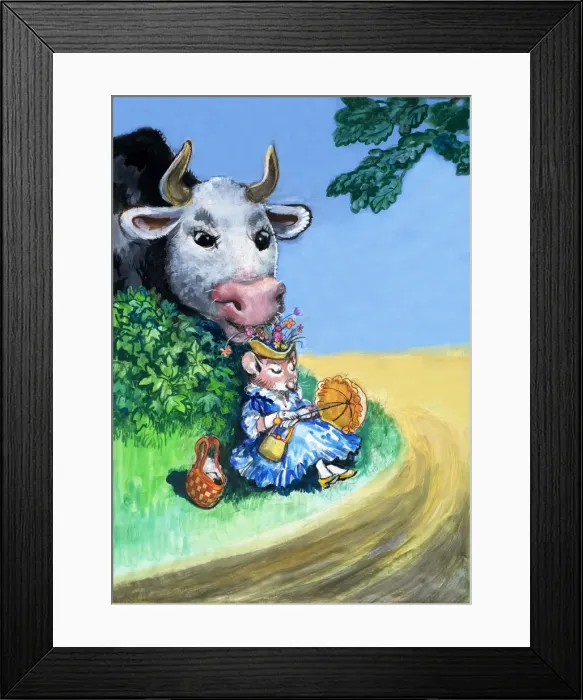 Framed Print : Town Mouse and Country Mouse Framed Print : Town Mouse and Country Mouse