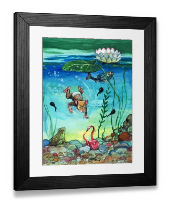 Framed Print : Town Mouse and Country Mouse Framed Print : Town Mouse and Country Mouse