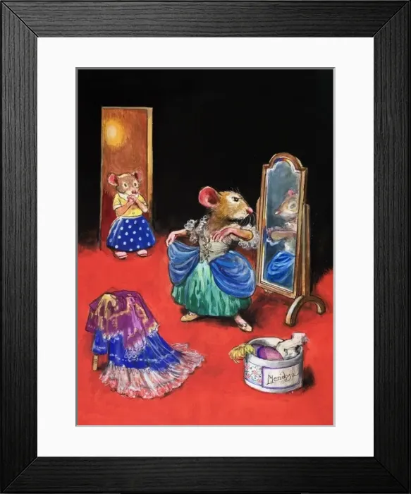Framed Print : Town Mouse and Country Mouse Framed Print : Town Mouse and Country Mouse