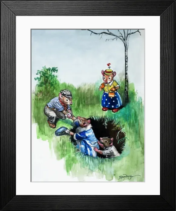 Framed Print : Town Mouse and Country Mouse Framed Print : Town Mouse and Country Mouse
