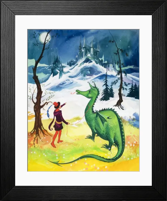 Framed Print : Dragon on a leash Framed Print : Dragon on a leash