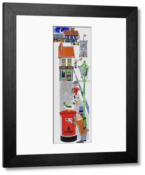 Framed Print : Nursery rhyme illustration Framed Print : Nursery rhyme illustration