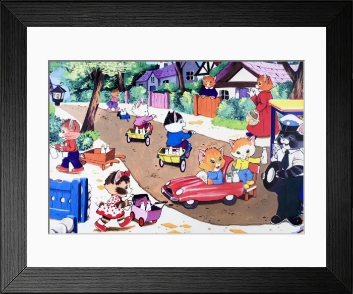 Framed Print : Num Num and his Funny Family Framed Print : Num Num and his Funny Family