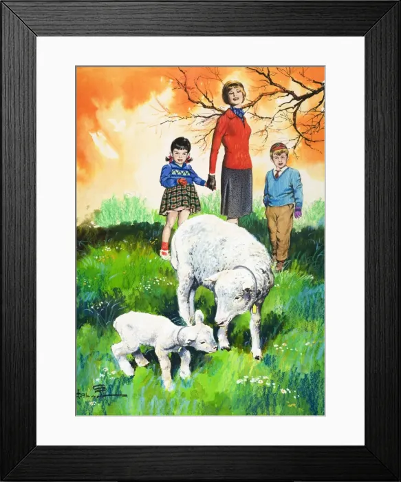 Framed Print : Sheep. From Teddy Bear (16 October 1965) Framed Print : Sheep. From Teddy Bear (16 October 1965)