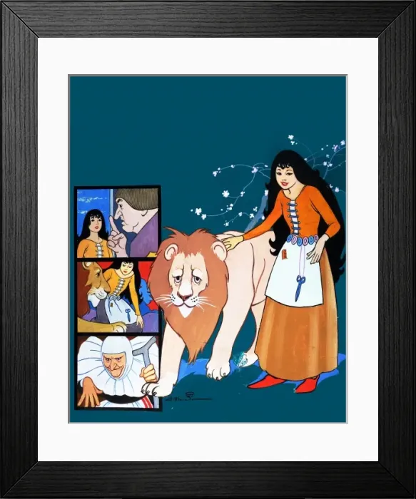 Framed Print : The Enchanted Lion Framed Print : The Enchanted Lion