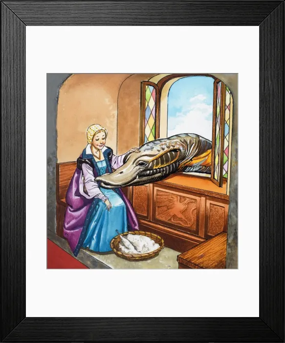 Framed Print : The Lady and the Dragon Framed Print : The Lady and the Dragon